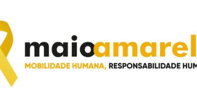 Arte de divulgação do projeto Maio Amarelo
