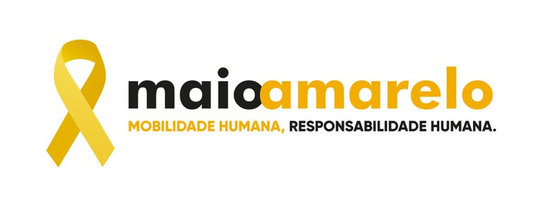Arte de divulgação do projeto Maio Amarelo
